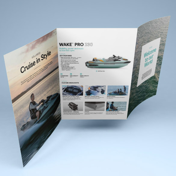 Digital Parallel Fold Long Leaflets (50 pcs)